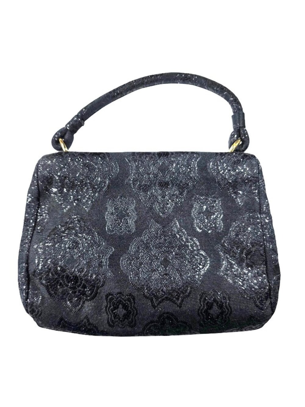 Black clutch purse Banana Republic Evening Handbag  Gold Frame party new years